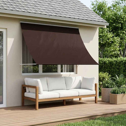 vidaXL Awning Brown 250 x 150 cm 180 g / m² Polyester with PU Coated