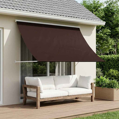 vidaXL Awning Brown 400 x 150 cm 180 g / m² Polyester with PU Coated