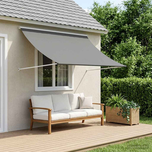 vidaXL Awning Light Grey 250 x 150 cm