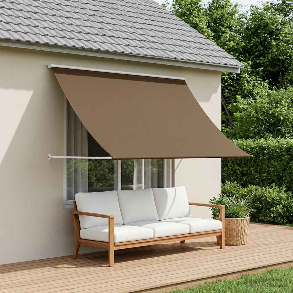 vidaXL Awning Taupe 100 x 150 cm 180 g / m² Polyester with PU Coated