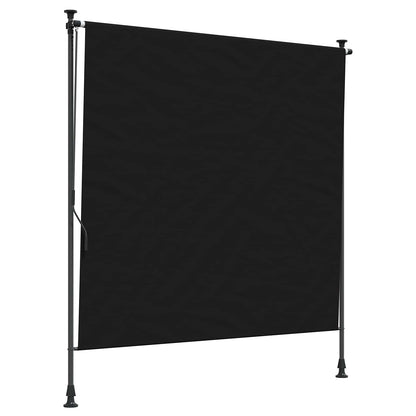 vidaXL Outdoor Roller Blind Black 100 x 270 cm
