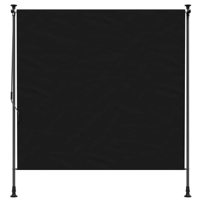 vidaXL Outdoor Roller Blind Black 120 x 270 cm