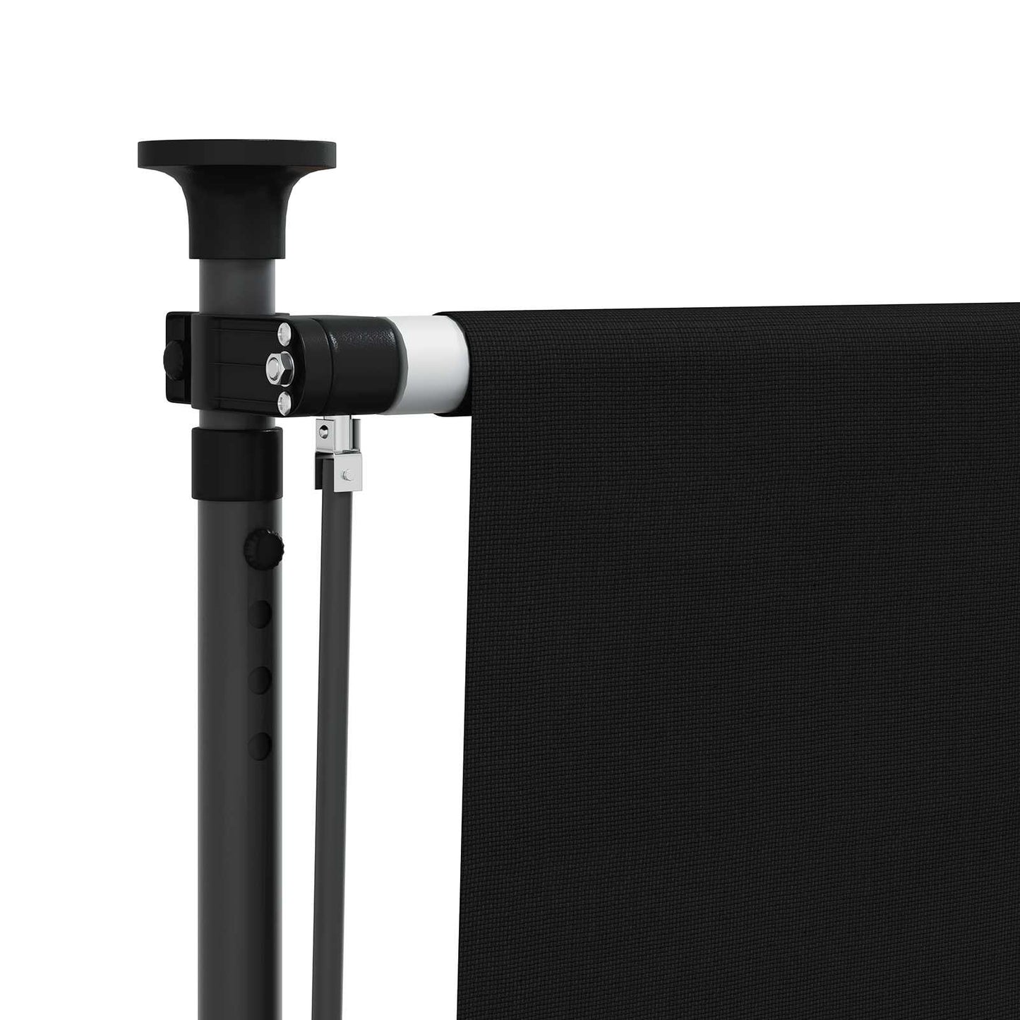 vidaXL Outdoor Roller Blind Black 200 x 270 cm