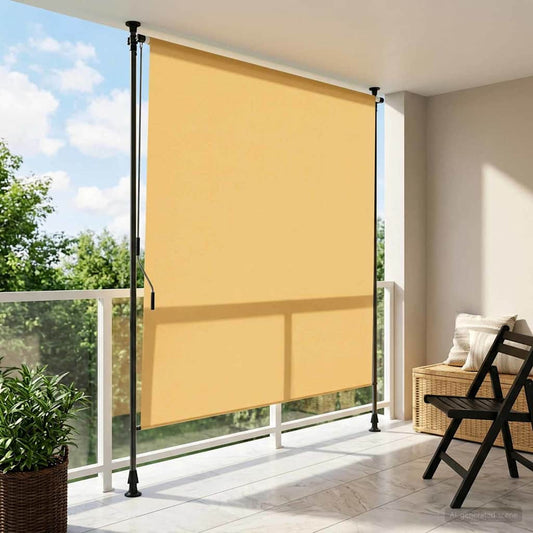 vidaXL Outdoor Roller Blind Sand 100 x 270 cm
