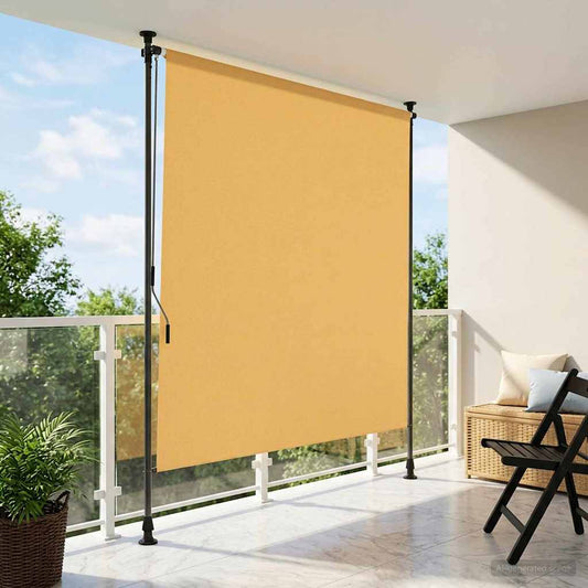 vidaXL Outdoor Roller Blind Sand 120 x 270 cm