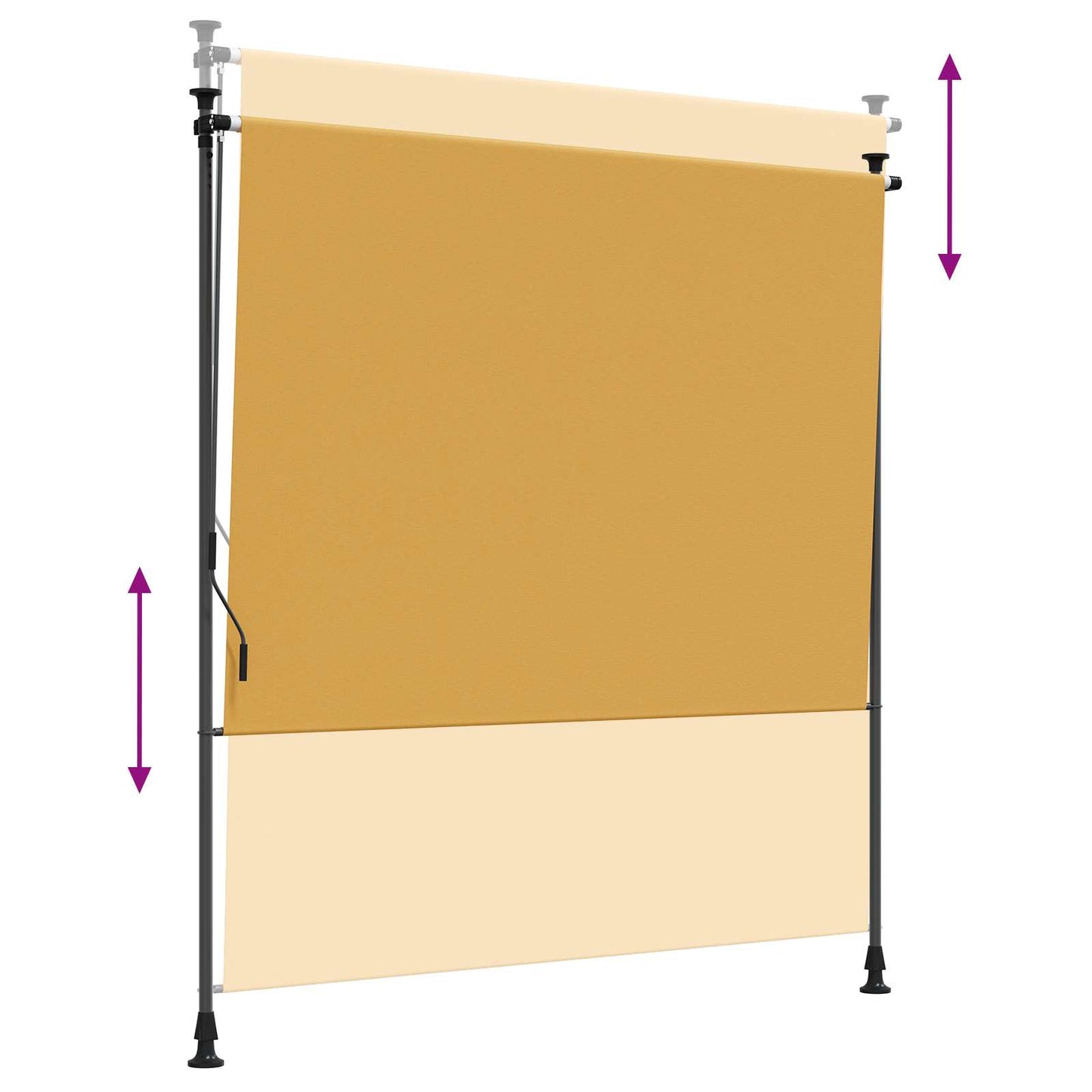 vidaXL Outdoor Roller Blind Sand 120 x 270 cm