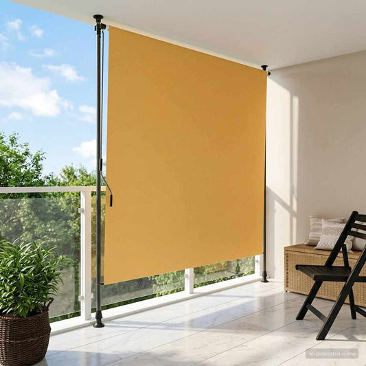 vidaXL Outdoor Roller Blind Sand 150 x 270 cm