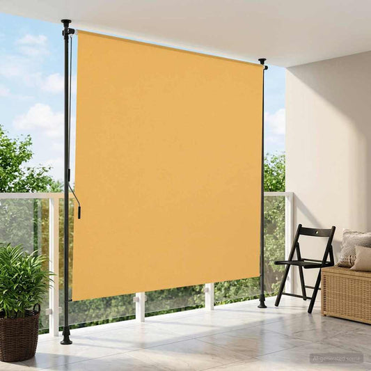 vidaXL Outdoor Roller Blind Sand 200 x 270 cm