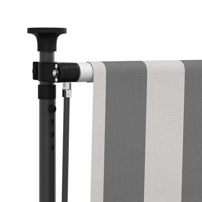 vidaXL Outdoor Roller Blind Anthracite and White 100 x 270 cm