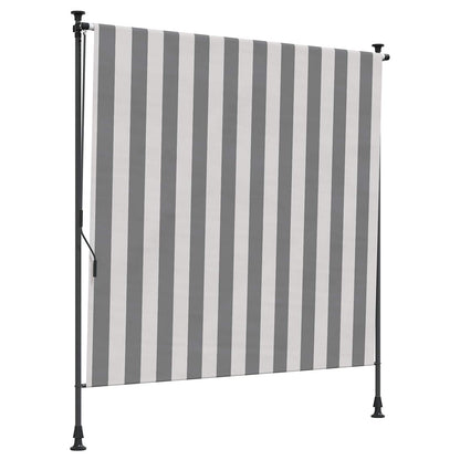 vidaXL Outdoor Roller Blind Anthracite and White 100 x 270 cm