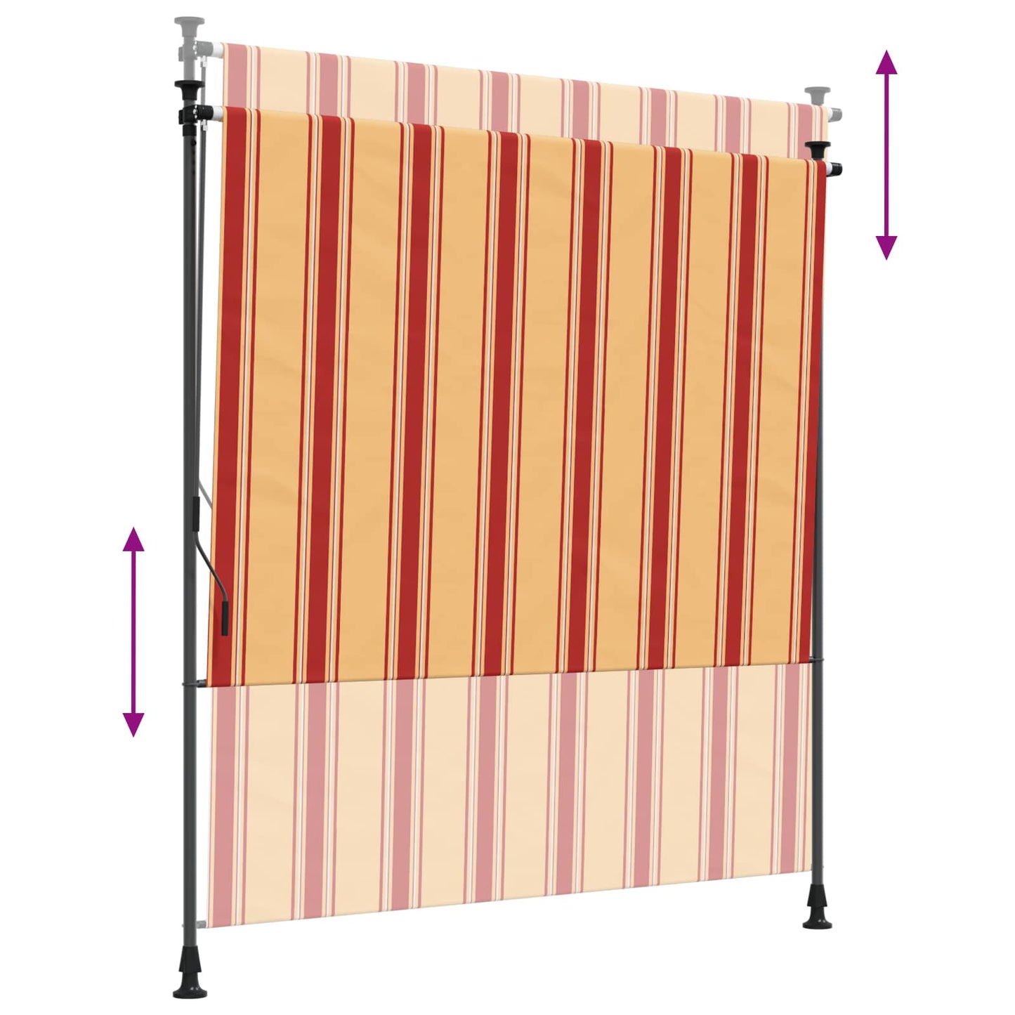 vidaXL Outdoor Roller Blind Multicolour 120 x 270 cm