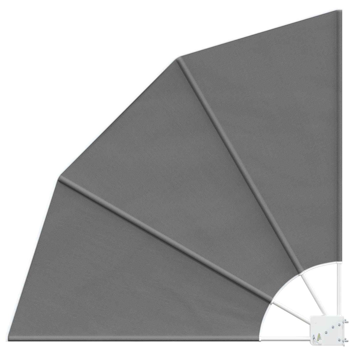 vidaXL Balcony Privacy Screen 210 x 210 cm Polyester Light Grey