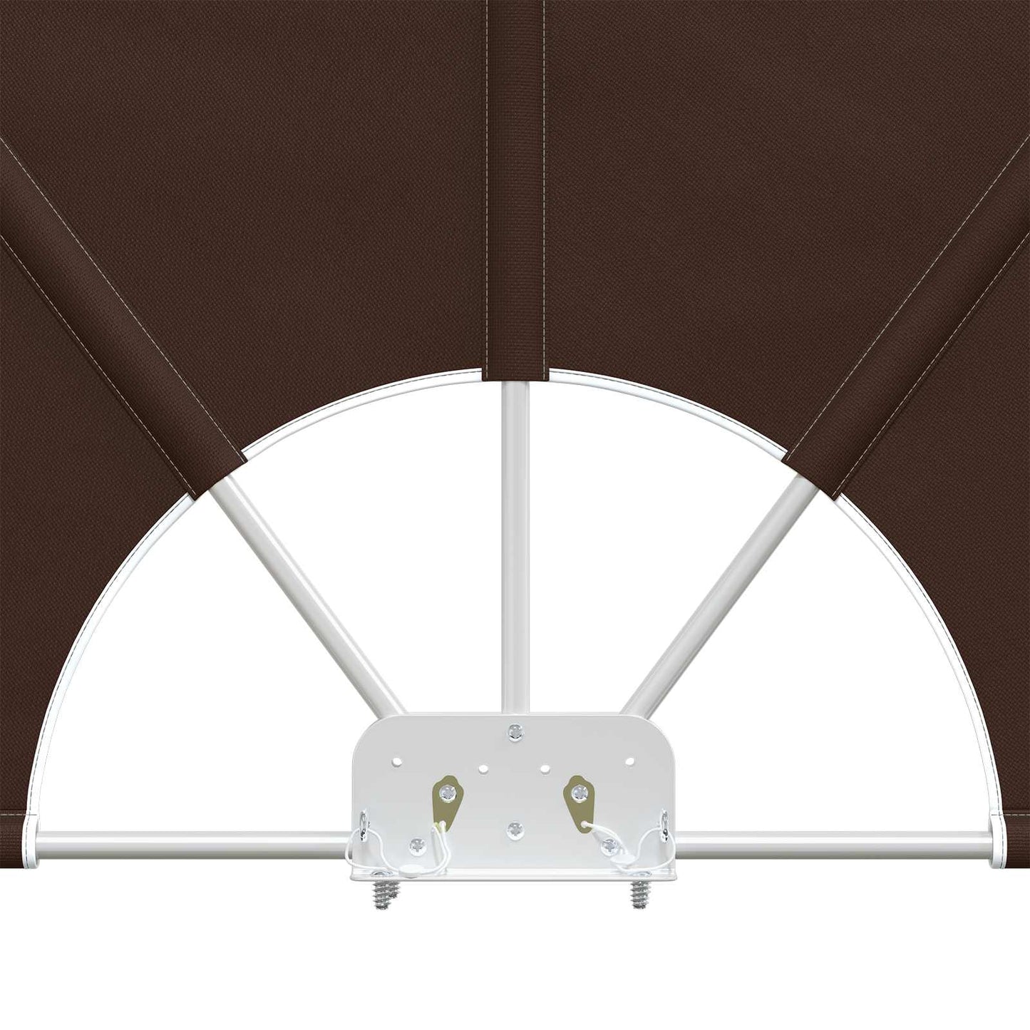 vidaXL Balcony Privacy Screen 240 x 160 cm Polyester Rectangular Brown