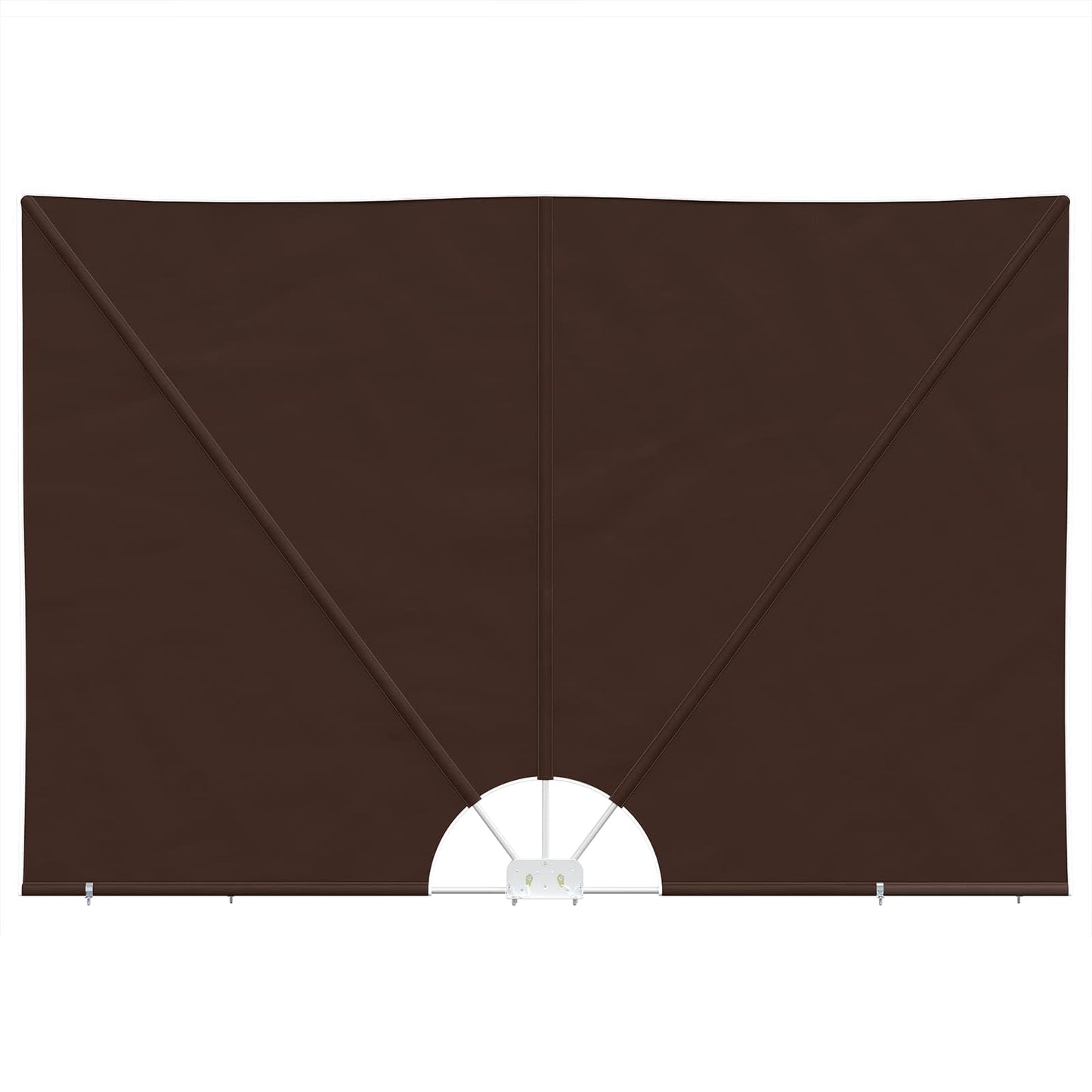vidaXL Balcony Privacy Screen 240 x 160 cm Polyester Rectangular Brown