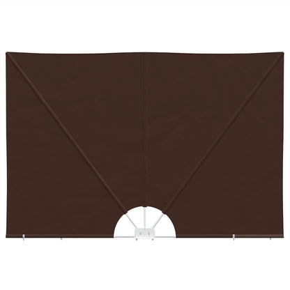 vidaXL Balcony Privacy Screen 240 x 160 cm Polyester Rectangular Brown