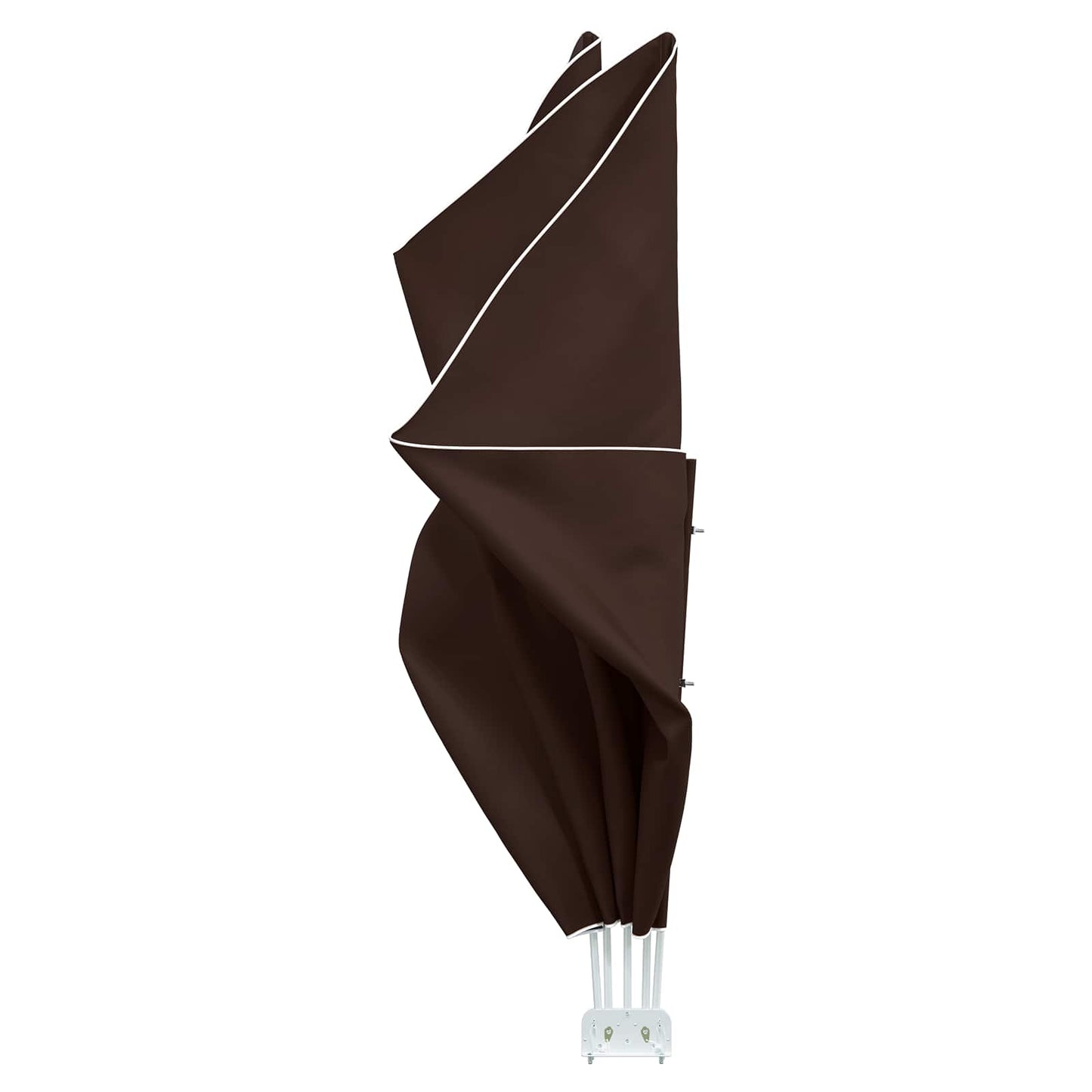 vidaXL Balcony Privacy Screen 240 x 160 cm Polyester Rectangular Brown