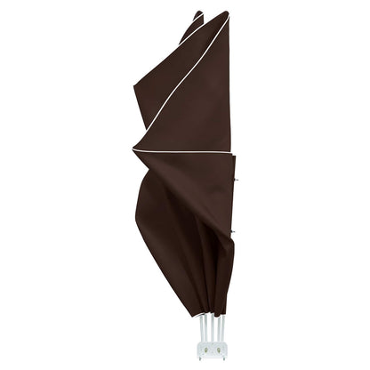 vidaXL Balcony Privacy Screen 240 x 160 cm Polyester Rectangular Brown