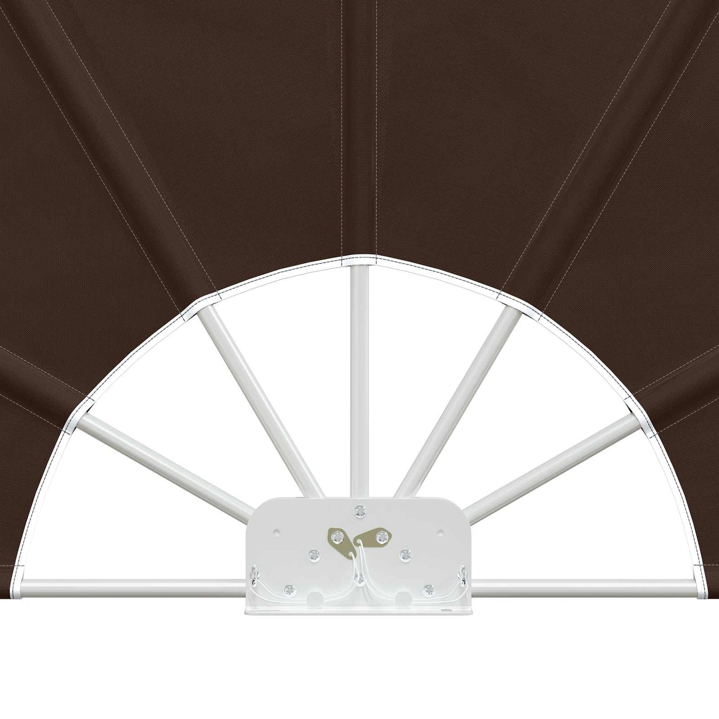 vidaXL Balcony Privacy Screen Ø 320 cm Polyester Brown
