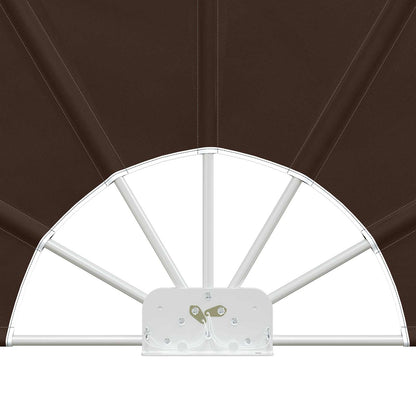 vidaXL Balcony Privacy Screen Ø 320 cm Polyester Brown