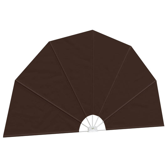 vidaXL Balcony Privacy Screen Ø 320 cm Polyester Brown