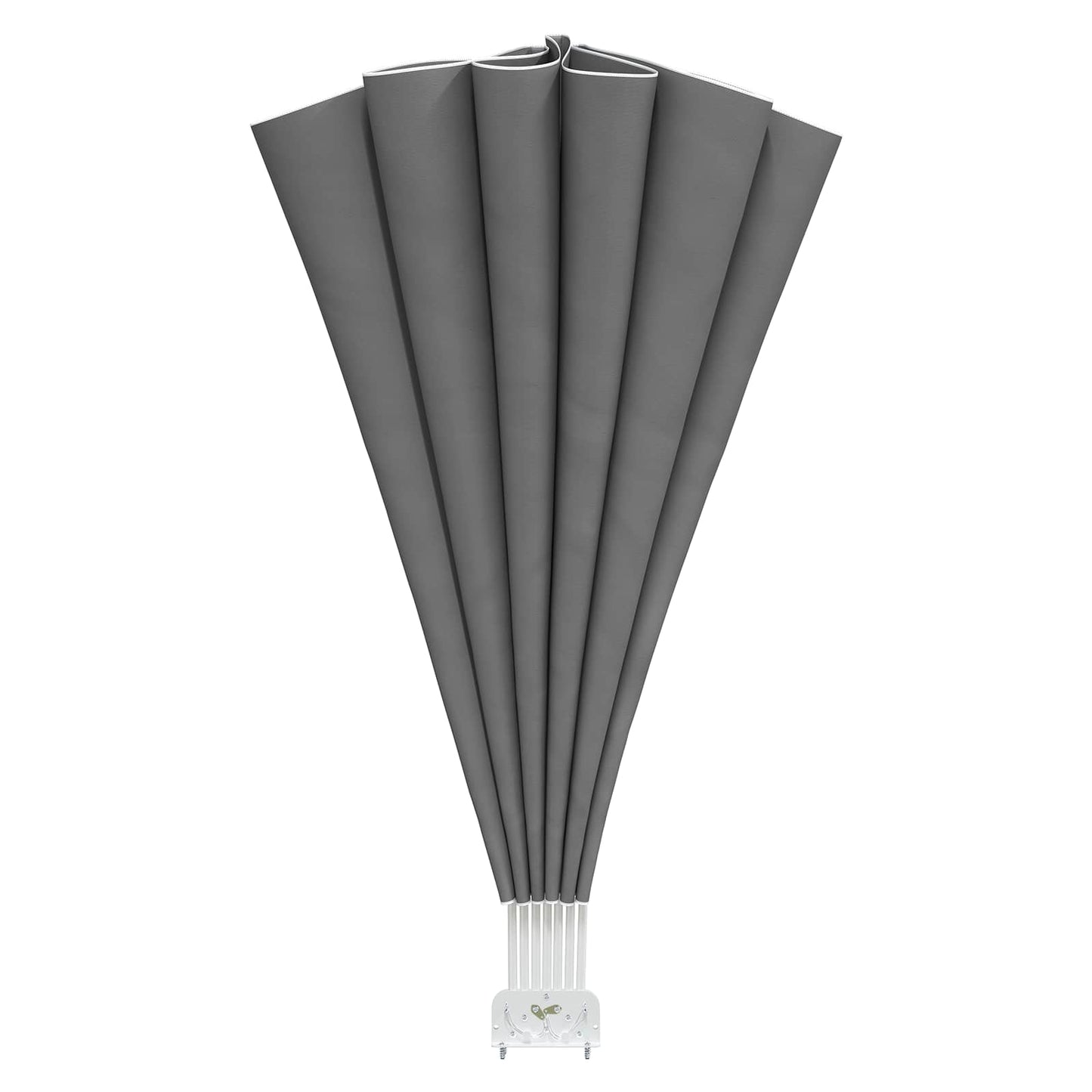 vidaXL Balcony Privacy Screen Ø 320 cm Polyester Light Grey