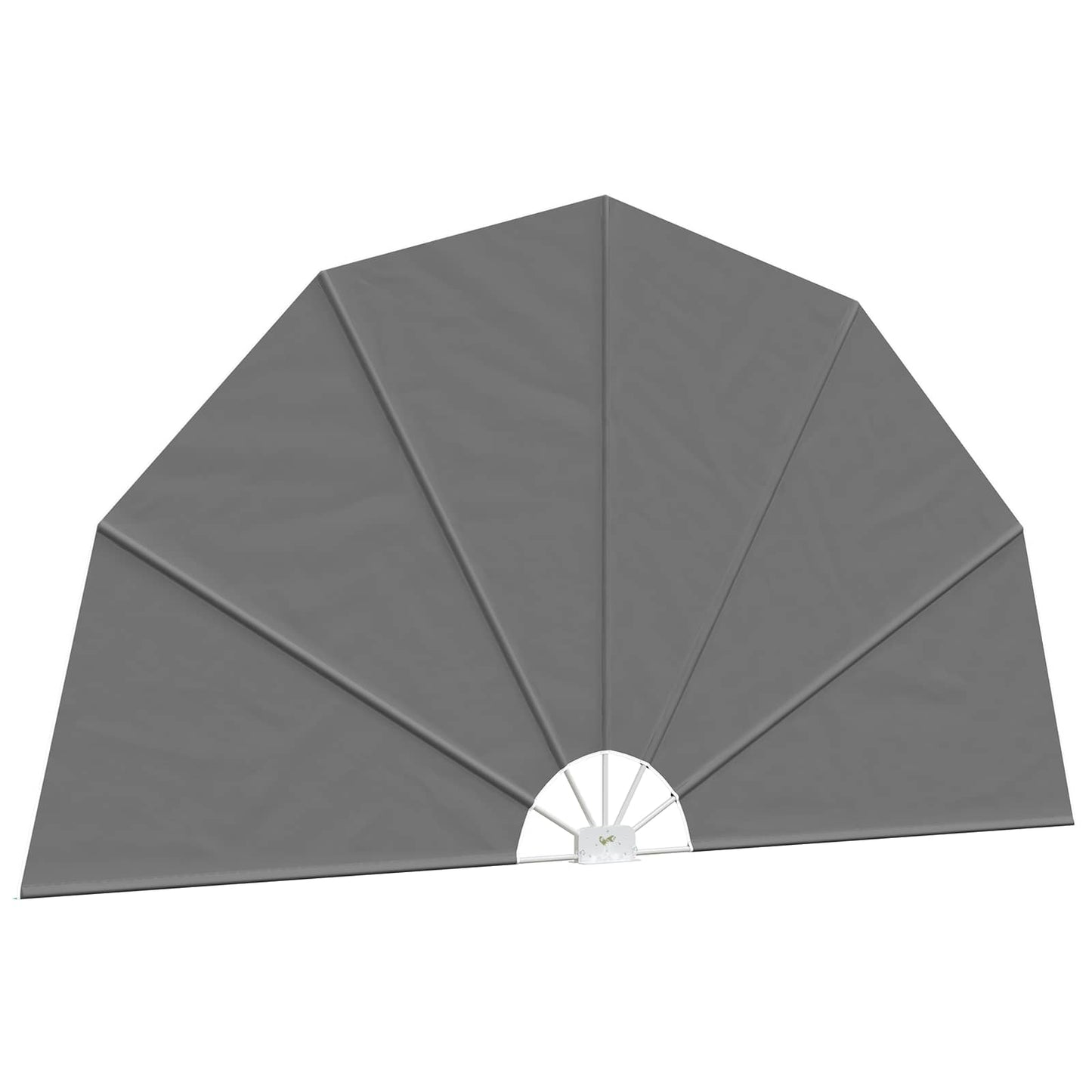 vidaXL Balcony Privacy Screen Ø 400 cm Polyester Light Grey