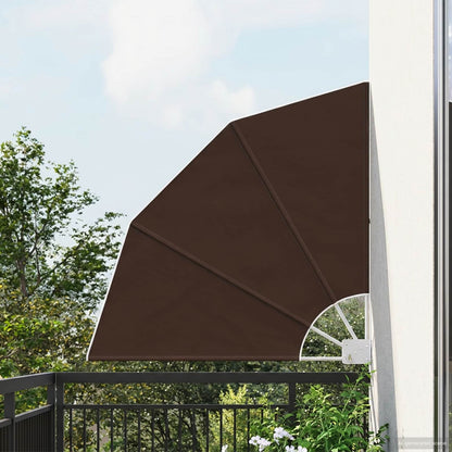 vidaXL Balcony Privacy Screen 115 x 115 cm Polyester Brown
