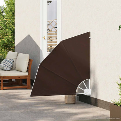 vidaXL Balcony Privacy Screen 115 x 115 cm Polyester Brown