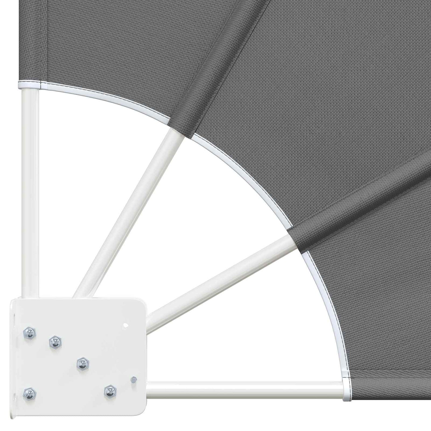 vidaXL Balcony Privacy Screen 115 x 115 cm Polyester Light Grey