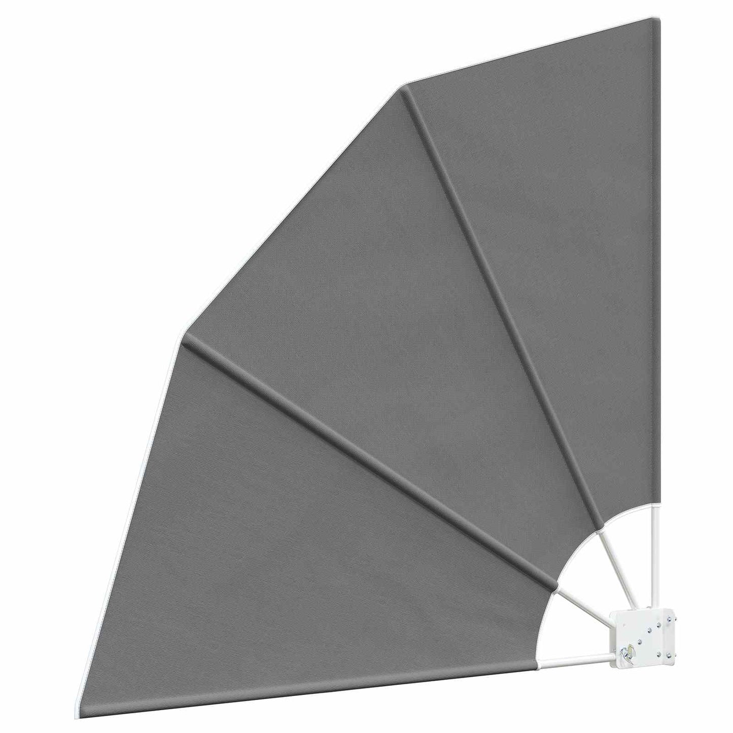 vidaXL Balcony Privacy Screen 115 x 115 cm Polyester Light Grey