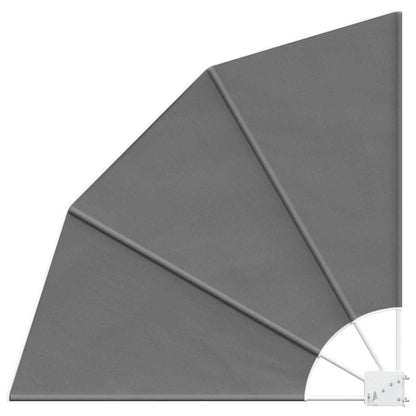 vidaXL Balcony Privacy Screen 115 x 115 cm Polyester Light Grey
