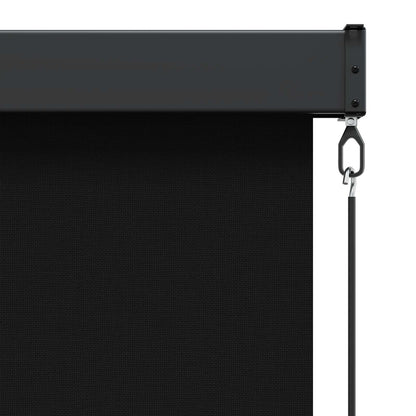 vidaXL Roller Blind Black 60 x 250 cm Fabric and Aluminum