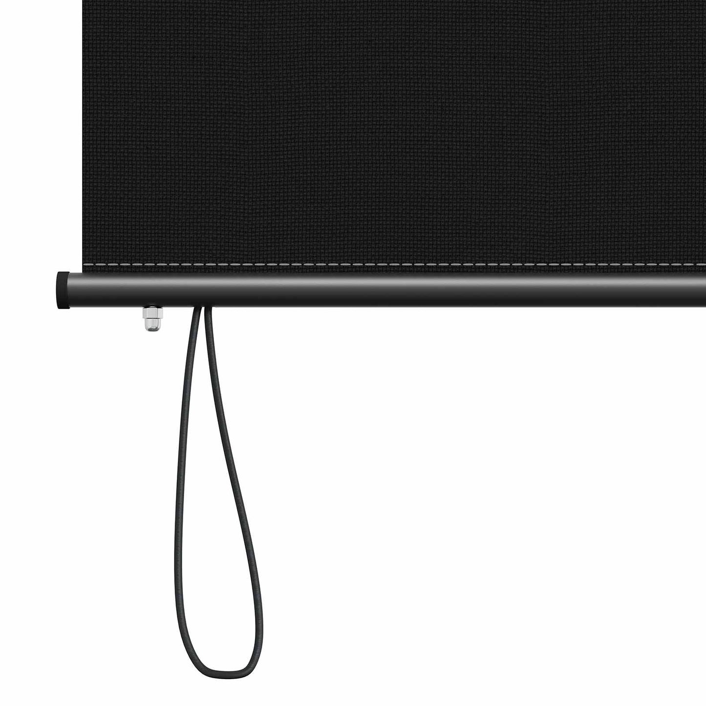 vidaXL Roller Blind Black 60 x 250 cm Fabric and Aluminum