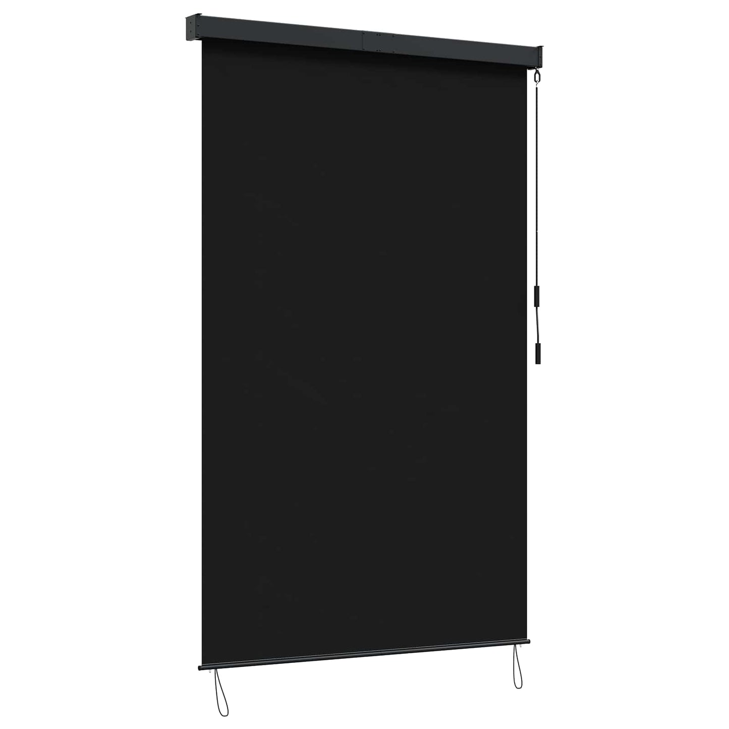 vidaXL Roller Blind Black 60 x 250 cm Fabric and Aluminum