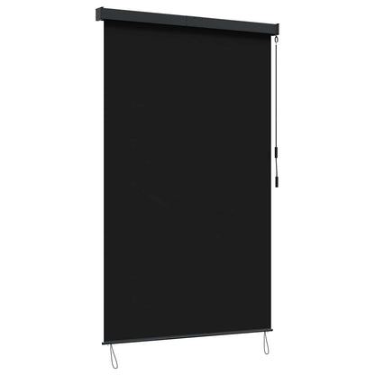 vidaXL Roller Blind Black 60 x 250 cm Fabric and Aluminum