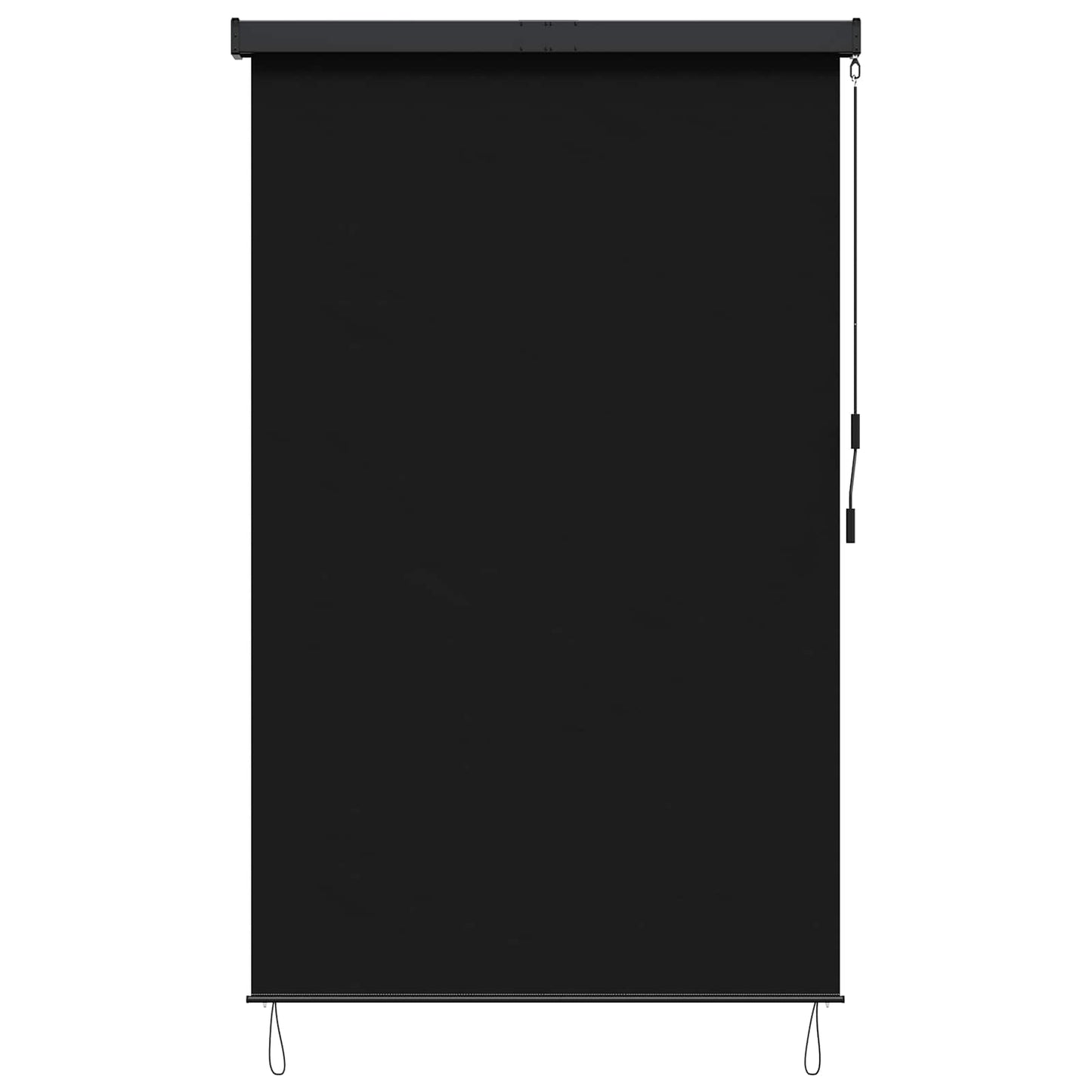 vidaXL Roller Blind Black 60 x 250 cm Fabric and Aluminum