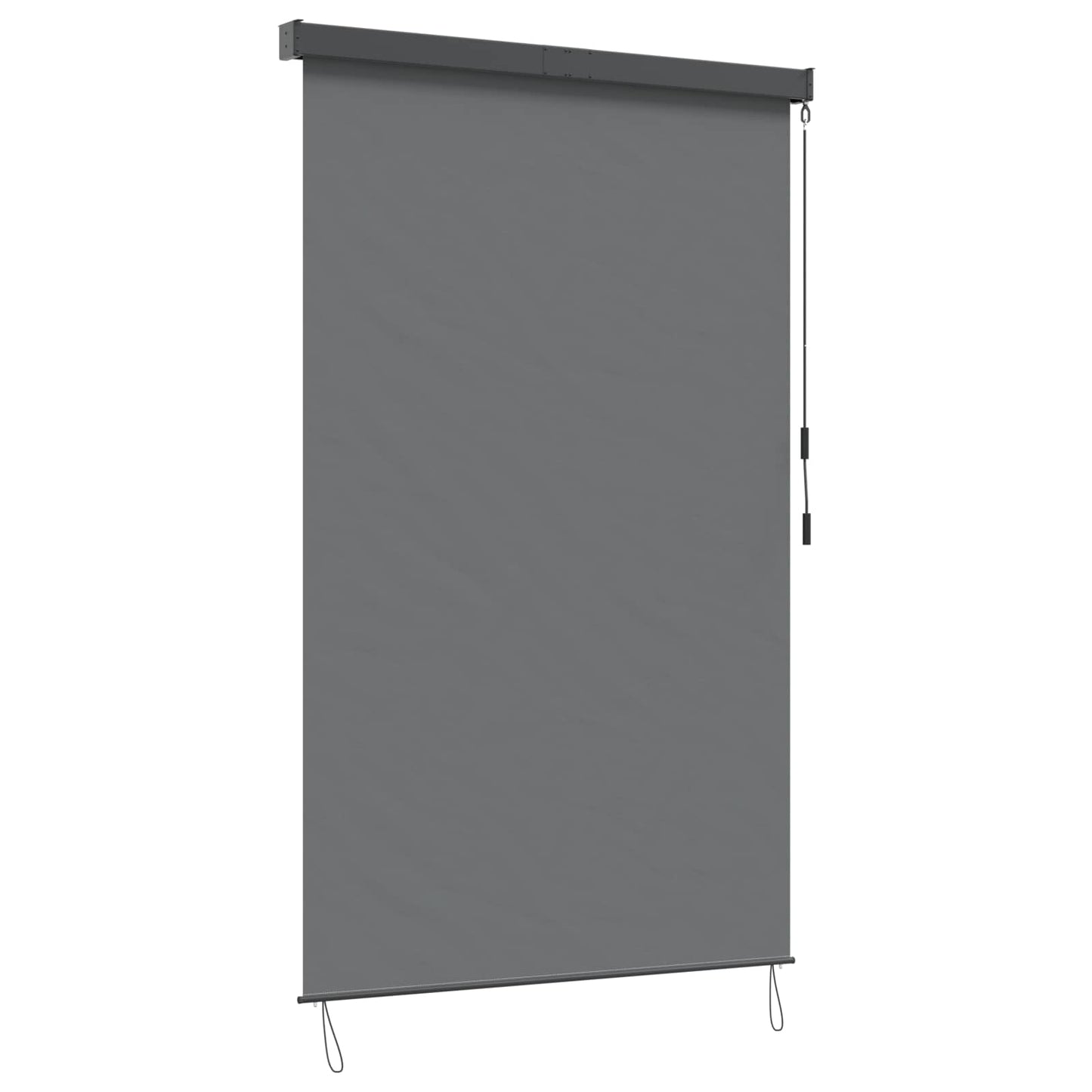 vidaXL Roller Blind Light Grey 60 x 250 cm Fabric and Aluminum