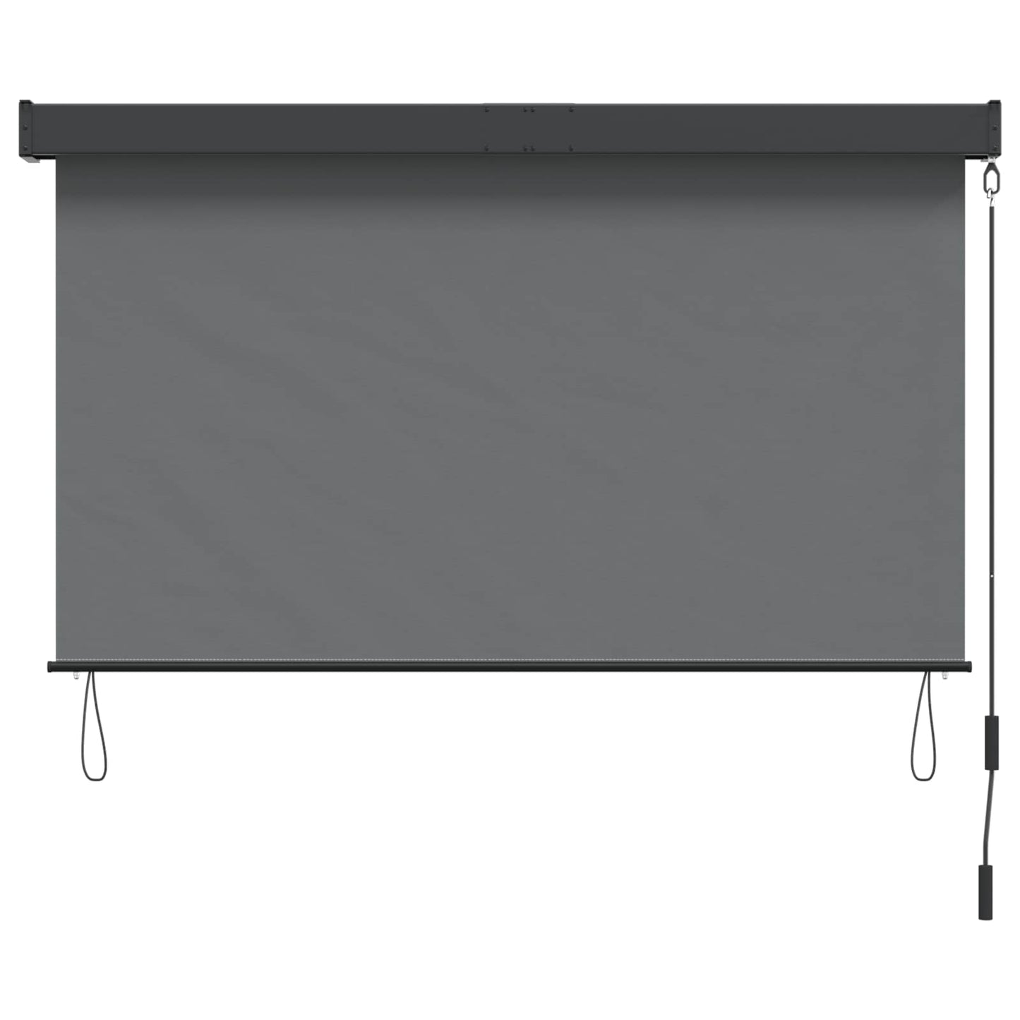 vidaXL Roller Blind Light Grey 60 x 250 cm Fabric and Aluminum