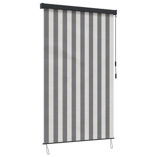 vidaXL Roller Blind Anthracite and White 100 x 250 cm