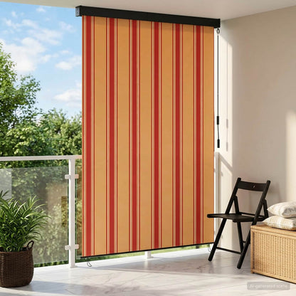 vidaXL Roller Blind Multicolour 100 x 250 cm Fabric and Aluminum