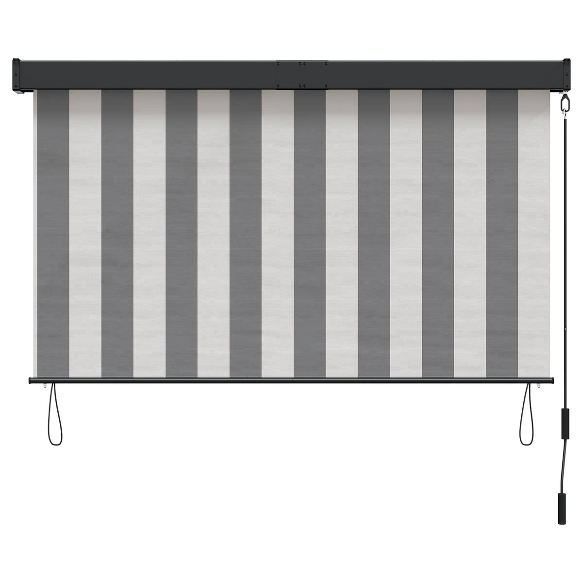 vidaXL Roller Blind Anthracite and White 120 x 250 cm