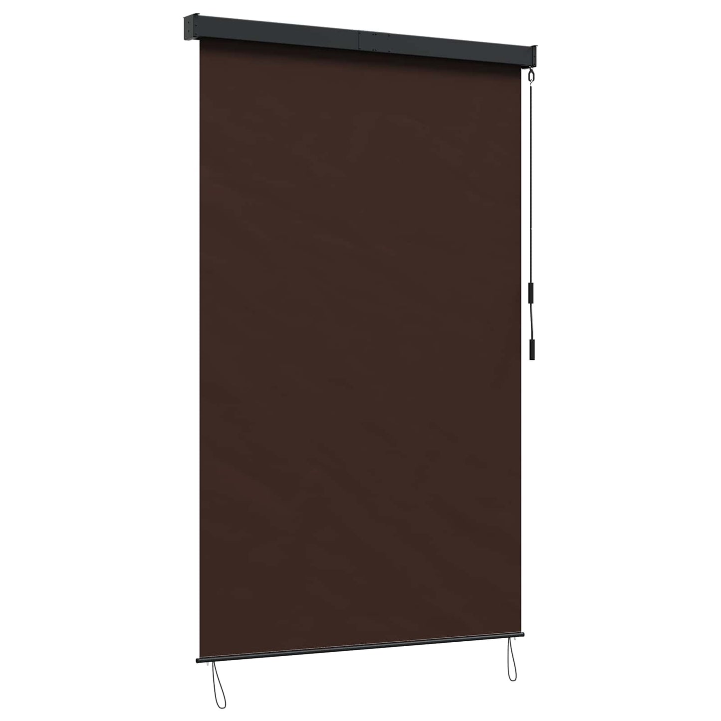 vidaXL Roller Blind Brown 140 x 250 cm Fabric and Aluminum