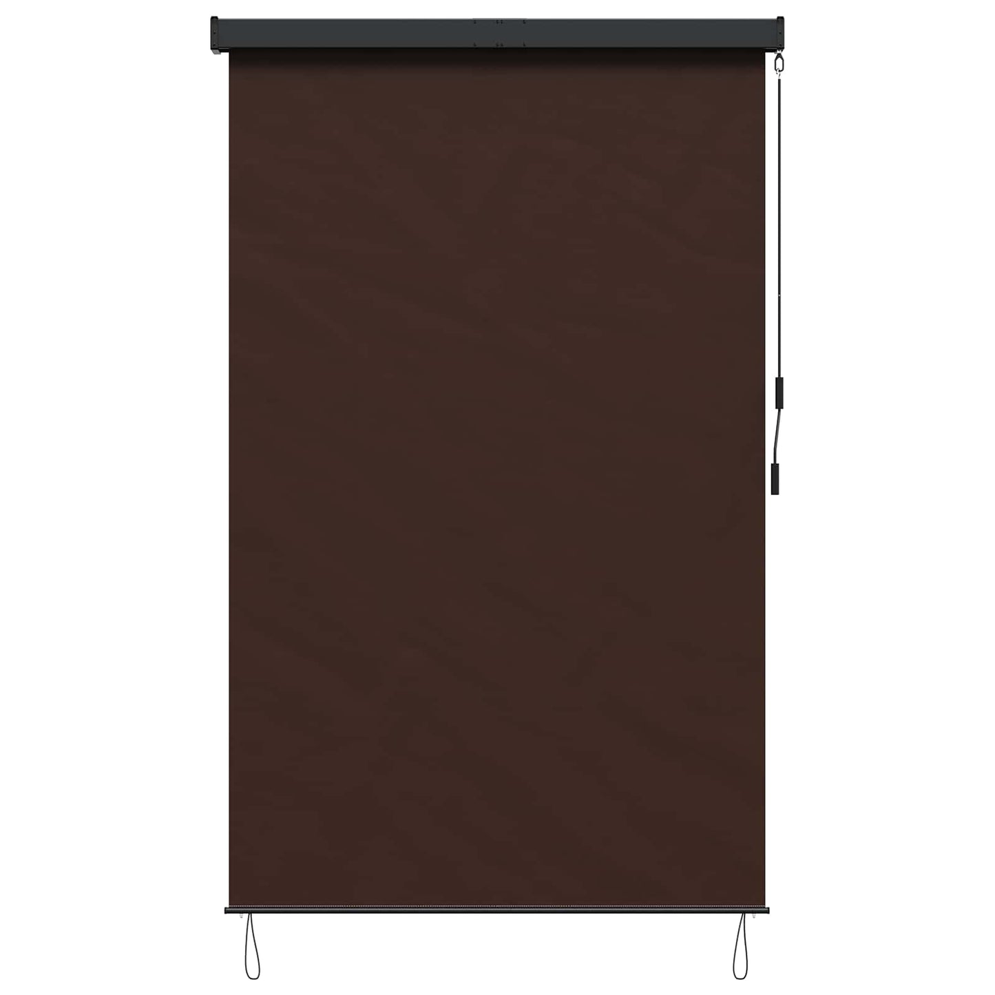vidaXL Roller Blind Brown 140 x 250 cm Fabric and Aluminum