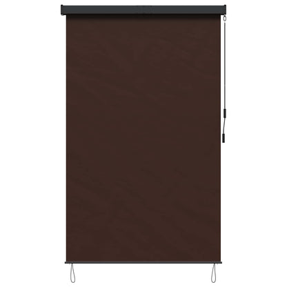 vidaXL Roller Blind Brown 140 x 250 cm Fabric and Aluminum