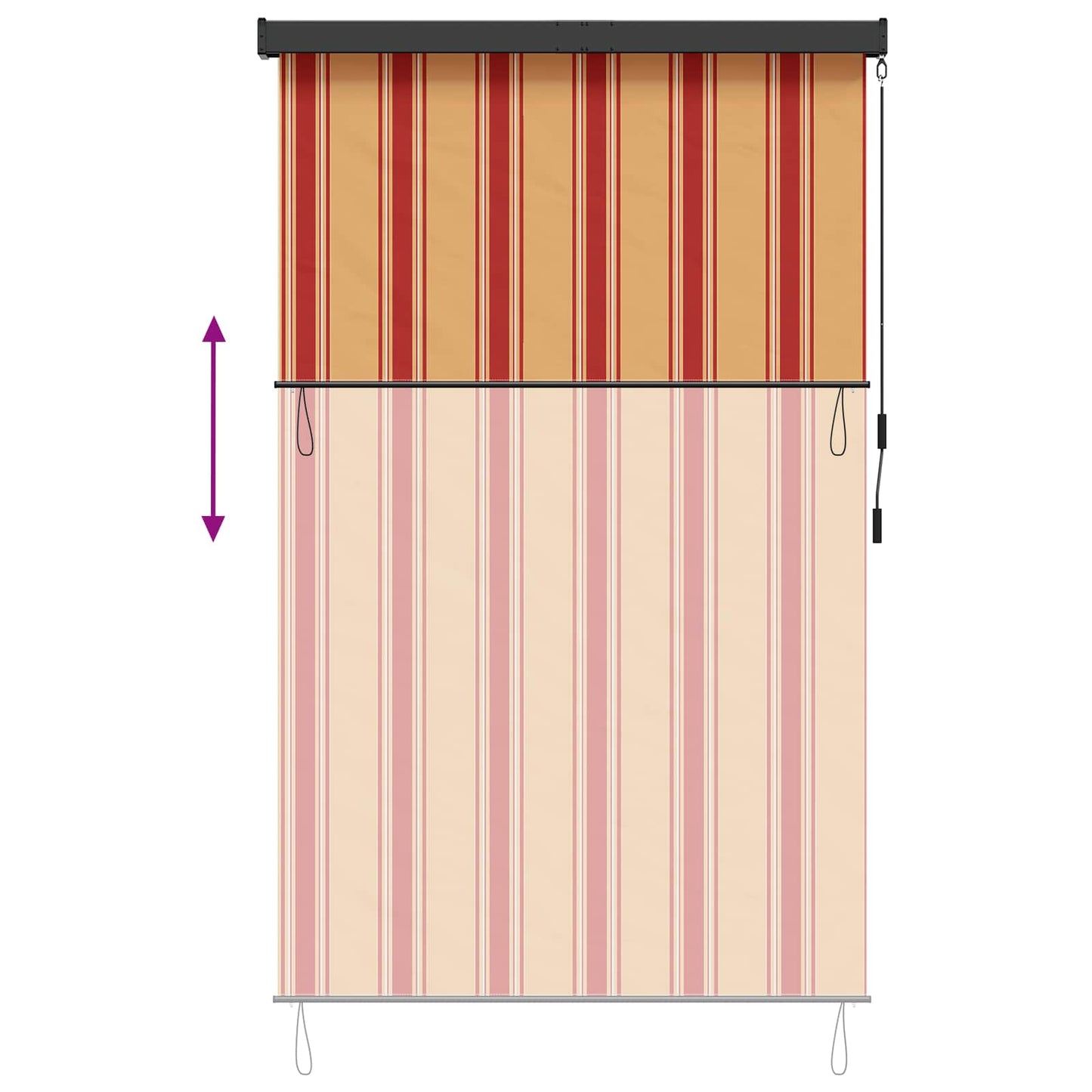vidaXL Roller Blind Multicolour 140 x 250 cm Fabric and Aluminum
