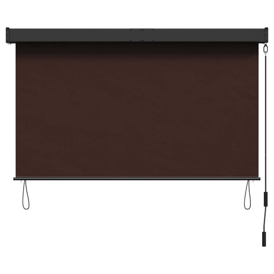 vidaXL Roller Blind Brown 160 x 250 cm Fabric and Aluminum
