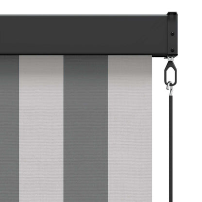 vidaXL Roller Blind Anthracite and White 180 x 250 cm
