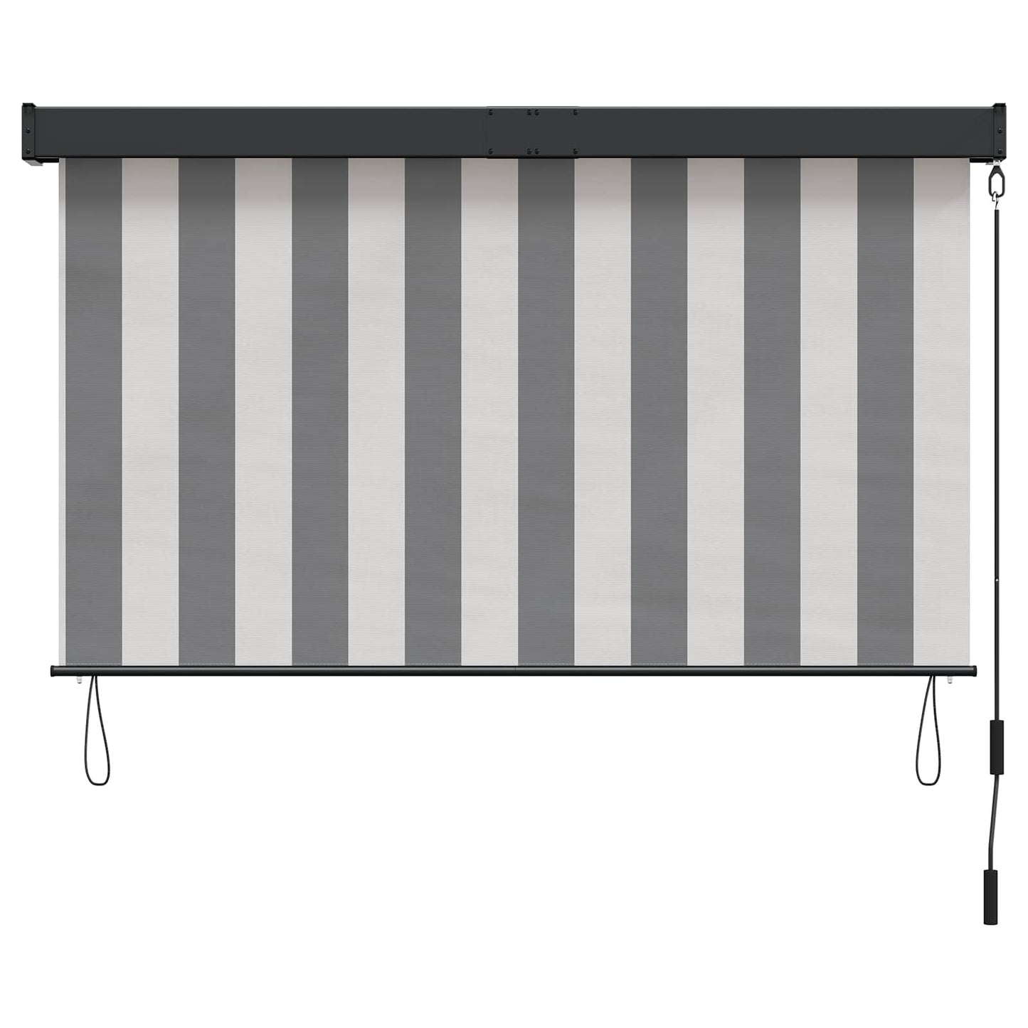 vidaXL Roller Blind Anthracite and White 180 x 250 cm