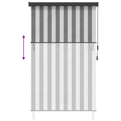 vidaXL Roller Blind Anthracite and White 180 x 250 cm