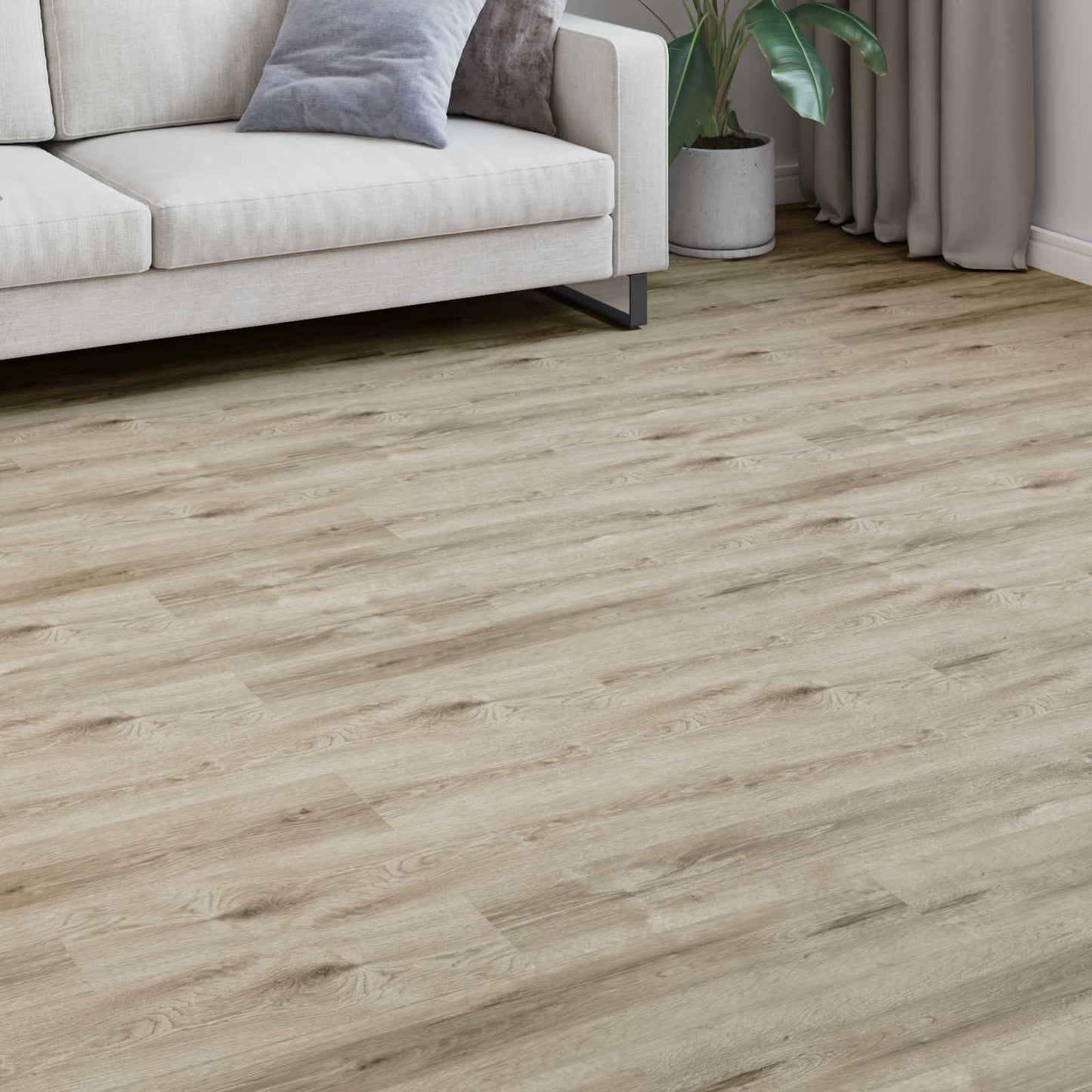 vidaXL Laminate Flooring 15 pcs Whitewashed Brown 101 x 20 x 0.8 cm